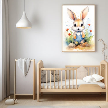 Pastel Rabbit Painting